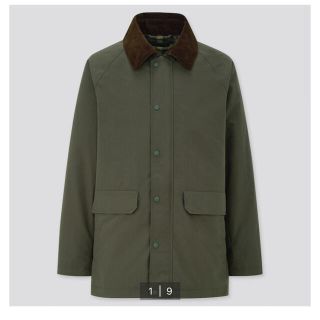 ユニクロ(UNIQLO)のUNIQLOハンティングジャケット　MEN’S M  DARK GREEN (ミリタリージャケット)