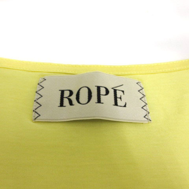 ROPE’(ロペ)のロペ ROPE カットソー 半袖 フリル シンプル 無地 イエロー 黄 M レディースのトップス(カットソー(半袖/袖なし))の商品写真