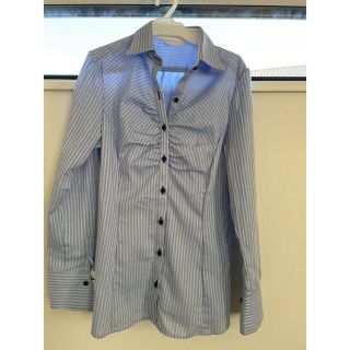 新品 形状安定シャツ　MALE&CO ストライプシャツ