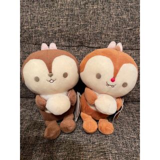 チップアンドデール(チップ&デール)の【ぬいぐるみ】チップ&デール　(ぬいぐるみ)