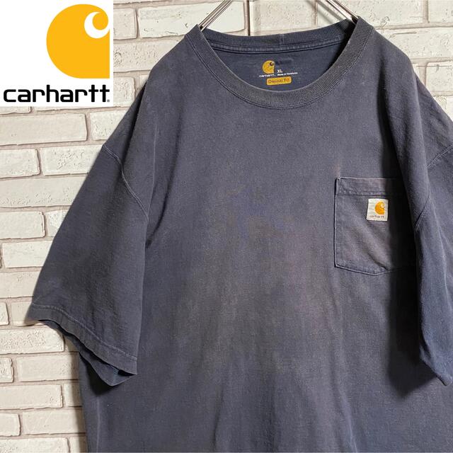 carhartt(カーハート)の90s 古着 カーハート ロゴタグ ポケットT ビッグシルエット ゆるだぼ メンズのトップス(Tシャツ/カットソー(半袖/袖なし))の商品写真