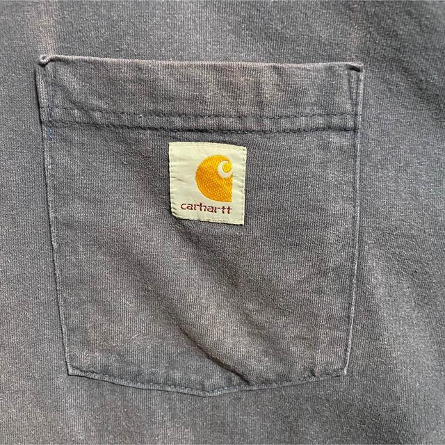 carhartt(カーハート)の90s 古着 カーハート ロゴタグ ポケットT ビッグシルエット ゆるだぼ メンズのトップス(Tシャツ/カットソー(半袖/袖なし))の商品写真