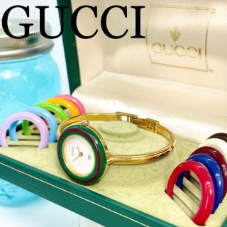 かわいい~!」 グッチ時計 レディース腕時計 アンティーク チェンジ ...