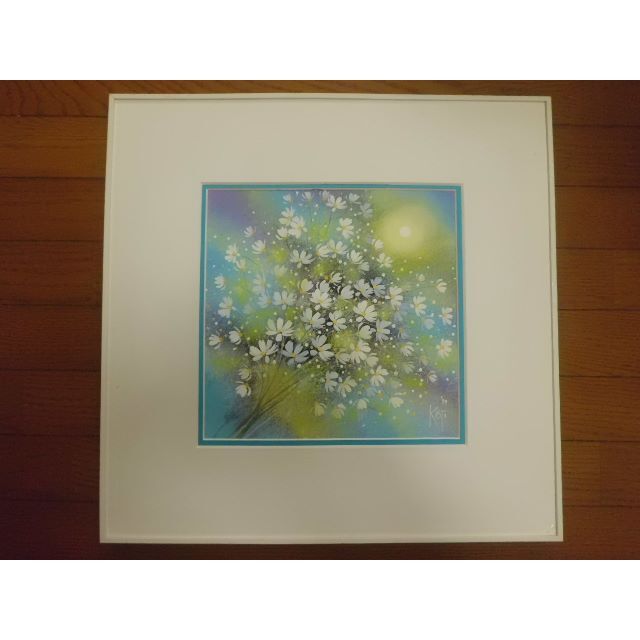 美品 荒木幸史「虹」肉筆画 直筆サイン・詩入り かわいらしい 美品 荒木幸史「虹」肉筆画 直筆サイン・詩入り かわいらしい