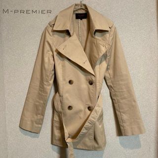 エムプルミエ(M-premier)の【美品】エムプルミエ トレンチコート スプリングコート ベージュ 34(トレンチコート)