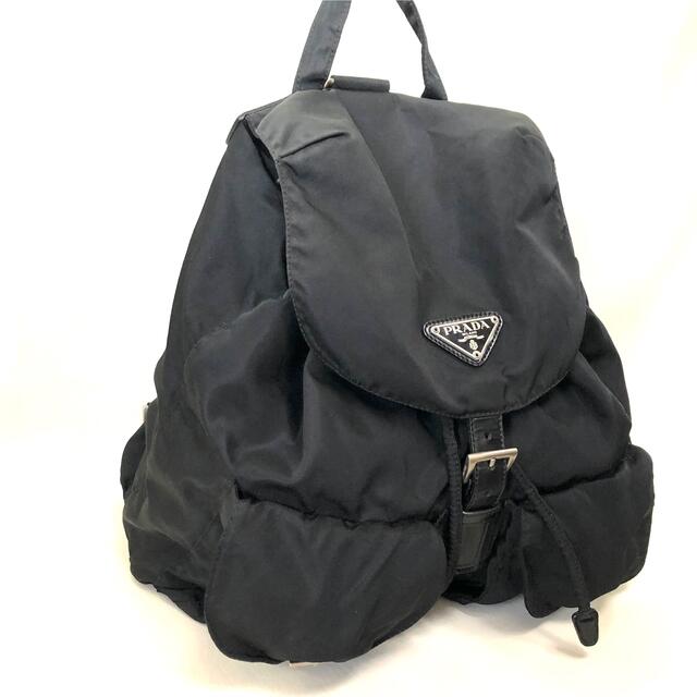 PRADA プラダ ナイロン リュック バッグパック ブラック 白タグ