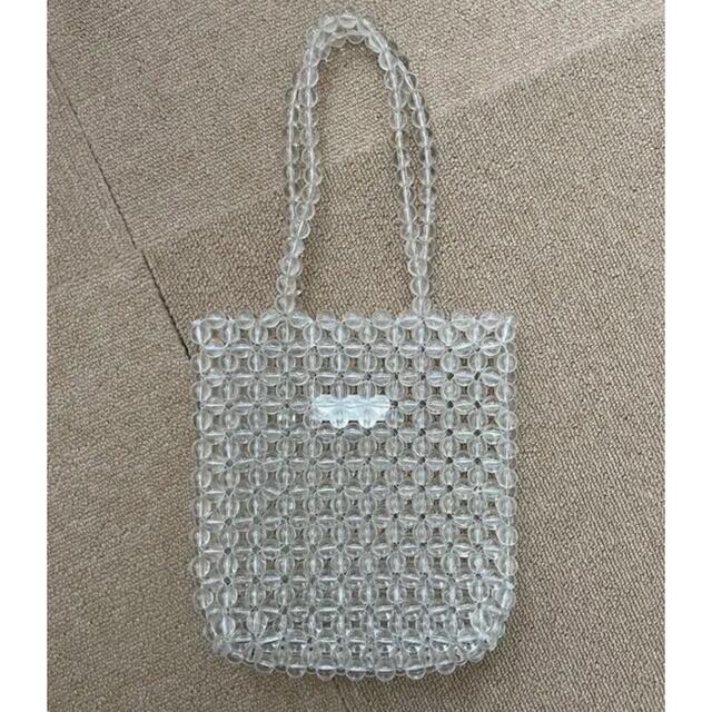 MOUSSY F／PEARL HANDLE バッグ　ビーズバッグ