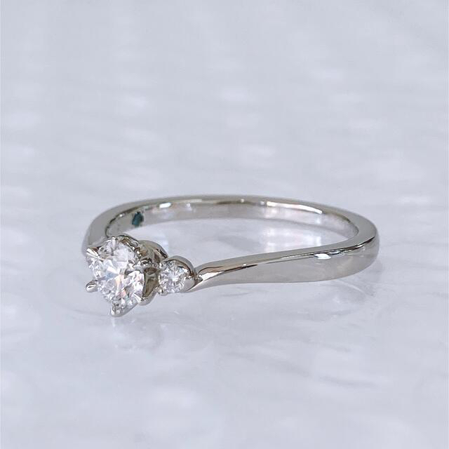 4℃(ヨンドシー)の✨超美品✨ 鑑定書 4℃ Pt995 ダイヤ 0.254ct リング 指輪 レディースのアクセサリー(リング(指輪))の商品写真