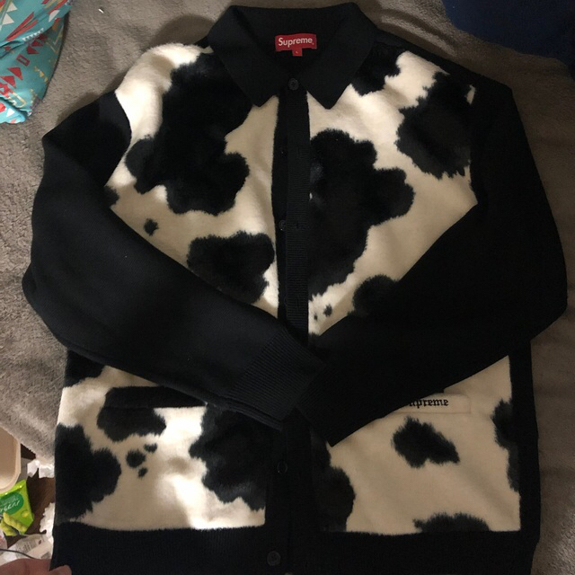 Supreme Cow Print Cardigan 21aw Lsize | hartwellspremium.com