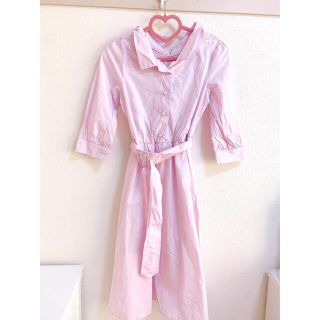 トッコ(tocco)のトッコクローゼット Toccocloset ピンク シャツ ワンピース スカート(ひざ丈ワンピース)