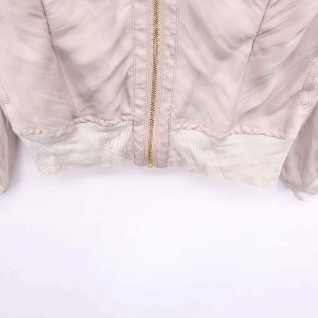 qualite(カリテ)のカリテ ブルゾン ジャケット ジップアップ 薄手 長袖 2 ベージュ 薄茶 レディースのジャケット/アウター(ブルゾン)の商品写真