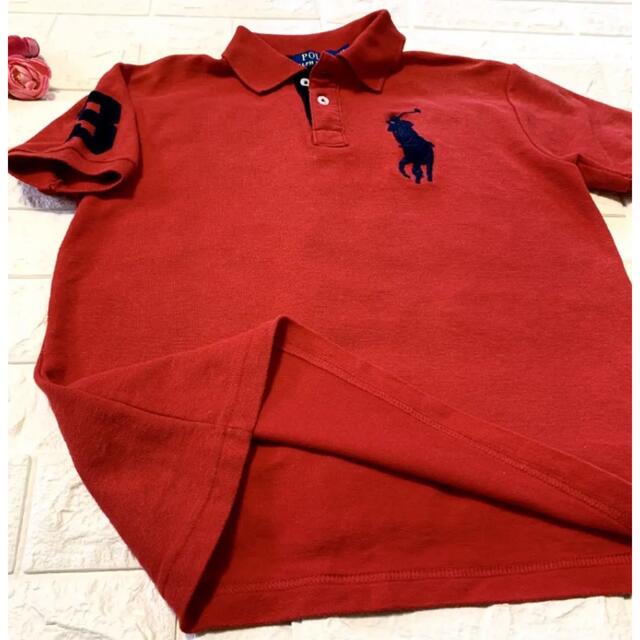 Ralph Lauren(ラルフローレン)の150 12  ラルフローレン　ビッグポニー　赤のポロシャツ キッズ/ベビー/マタニティのキッズ服男の子用(90cm~)(Tシャツ/カットソー)の商品写真