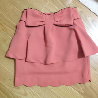 ピンキーガールズ(PinkyGirls)の新品リボンスカート(ひざ丈スカート)