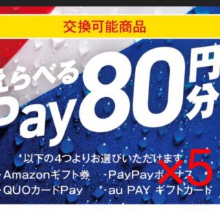 サントリー(サントリー)のペプシ キャンペーン えらべるPay 80円分 5枚 (その他)