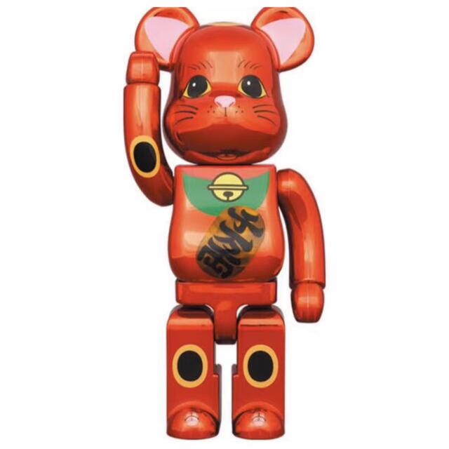 BE@RBRICK 招き猫 梅金メッキ 発光 400％フィギュア