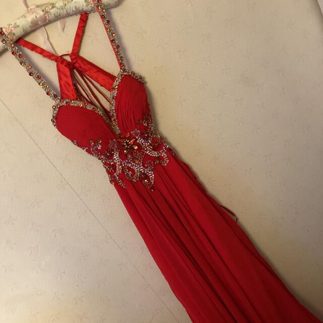 AngelR(エンジェルアール)のビヨンドイルマ　赤　ロングドレス レディースのフォーマル/ドレス(ロングドレス)の商品写真
