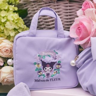 メゾンドフルール(Maison de FLEUR)の新品 Maison de FLEUR kuromi クロミ スクエアポーチ(ポーチ)