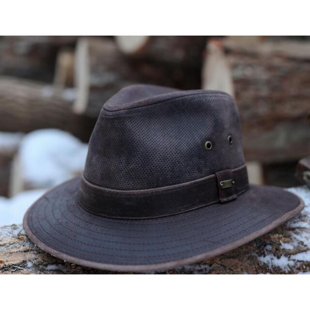 STETSON Weathered Leather Safari Hat