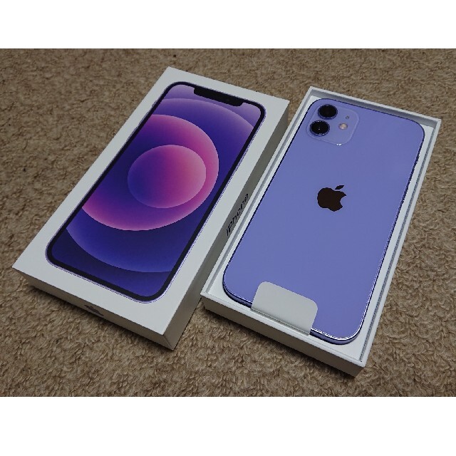 50%OFF iPhone Apple 【貴重色】未使用 - iPhone 12 パープル au 64GB スマートフォン本体