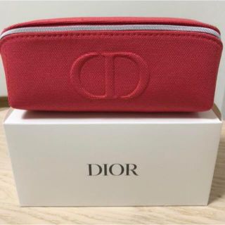 ディオール(Dior)の新品 DIORディオール ポーチ　コーラルピンク　ノベルティ　オファー(ポーチ)