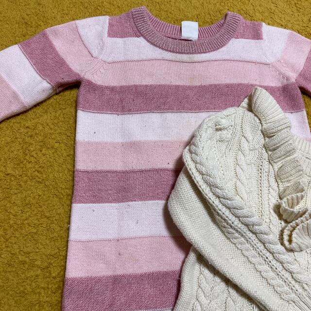 babyGAP(ベビーギャップ)のベビーギャップ　セーター　2着 キッズ/ベビー/マタニティのキッズ服女の子用(90cm~)(ニット)の商品写真