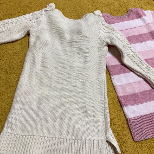 babyGAP(ベビーギャップ)のベビーギャップ　セーター　2着 キッズ/ベビー/マタニティのキッズ服女の子用(90cm~)(ニット)の商品写真