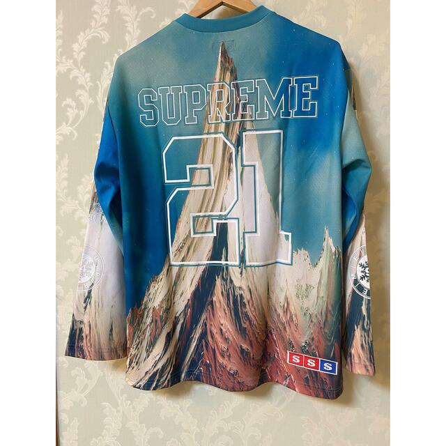 Supreme - 美品 Supreme Mountain Hockey Jersey ロンT Mの通販 Supreme - 美品 Supreme Mountain Hockey Jersey ロンT Mの通販