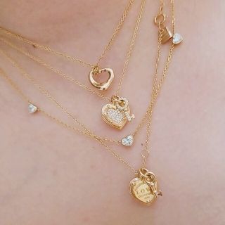 ティファニー(Tiffany & Co.)のティファニー K18 ローズゴールド ラブ ハート タグ キー ペンダント(ネックレス)