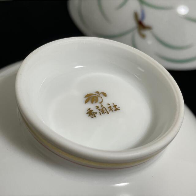 新品未使用　香蘭社　茶碗　5個セット　リンドフィールド　蘭