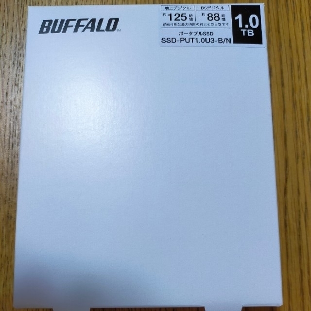 値下★新品★未開封★BUFFALO　ポータブル　SSD-PUT1.0U3-B/N