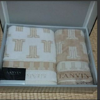 ランバン(LANVIN)のLANVIN タオル2枚セット(タオル/バス用品)