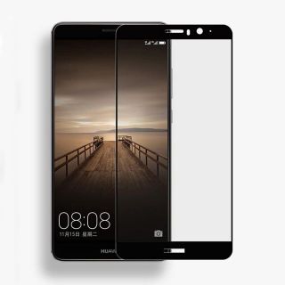 HUAWEI Mate9 5.9インチ 枠黒 ガラス保護フィルム L012(保護フィルム)