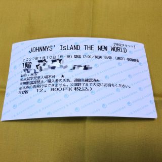 ジャニーズジュニア(ジャニーズJr.)の【半券】2022年1/10 夜 ジャニアイ(アイドルグッズ)