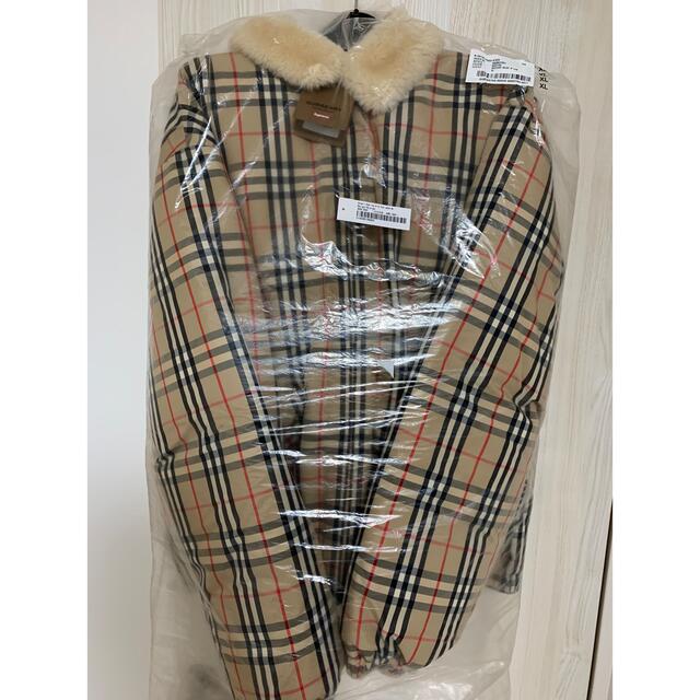 Supreme(シュプリーム)のsupreme  Burberry Down Puffer Jacket XL メンズのジャケット/アウター(ダウンジャケット)の商品写真