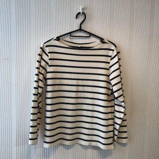 ユニクロ(UNIQLO)のユニクロ　ボートネックボーダーTシャツ(Tシャツ(長袖/七分))