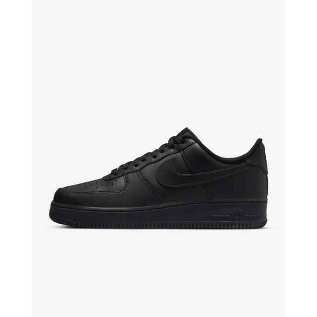 NIKE AIR FORCE 1 LOW WMNS BLACK 24.0cm