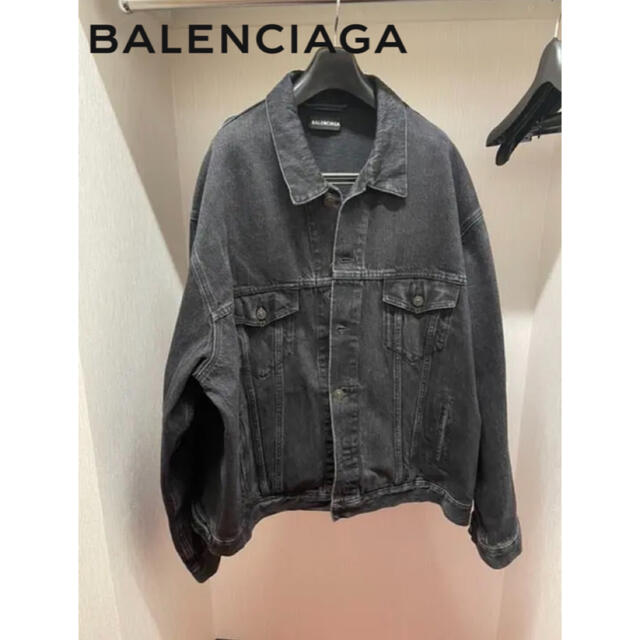 Balenciaga(バレンシアガ)のバレンシアガ　BALENCIAGA デニムジャケット　黒 メンズのジャケット/アウター(Gジャン/デニムジャケット)の商品写真