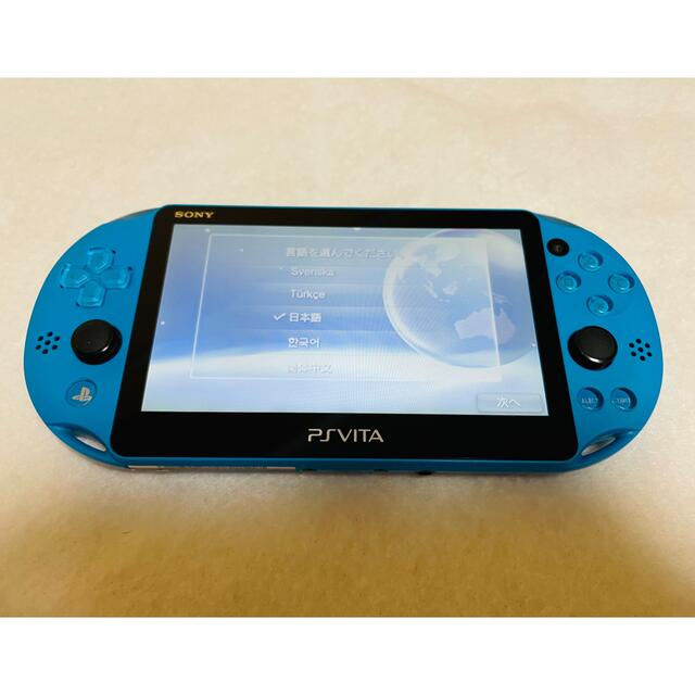 PlayStation Vita - PSVita PCH-2000 ZA23 本体 アクアブルー 動作確認