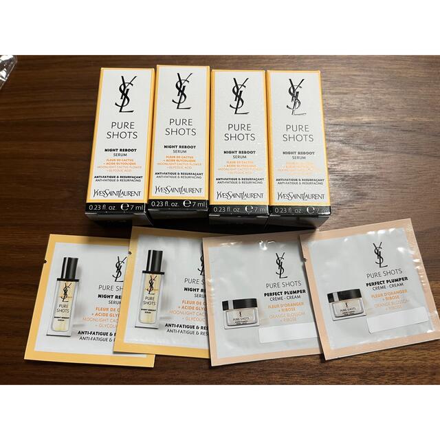 Yves Saint Laurent Beaute(イヴサンローランボーテ)のYSLピュアショット ナイトセラム 30mL + クリーム2 コスメ/美容のスキンケア/基礎化粧品(美容液)の商品写真