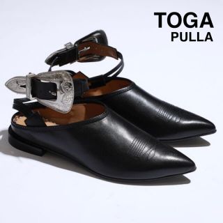 トーガ(TOGA)の新品 TOGA PULLA アンクル ベルト サンダル ブラック 38(サンダル)