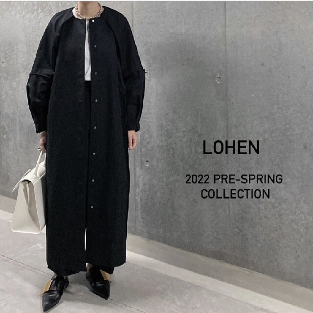 LOHEN デザイン2wayロングコート レディースのジャケット/アウター(ロングコート)の商品写真