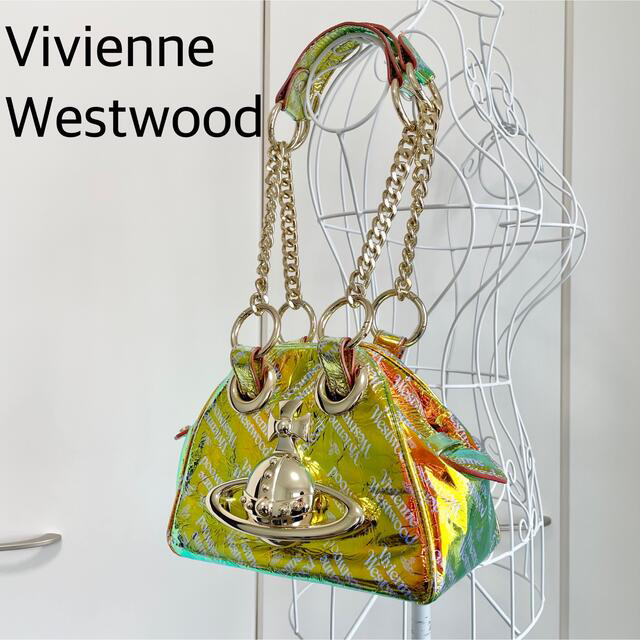 Vivienne Westwood ヤスミンバッグ メタリック 立体オーブ ロゴ | フリマアプリ ラクマ