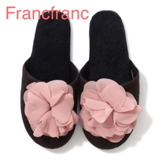 フランフラン(Francfranc)のFrancfranc フランフラン　シフォンフラワールームシューズ(ルームウェア)