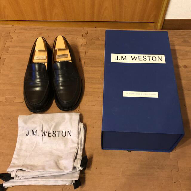 J.M. WESTON 180 美品　5.5E 箱・シューツリー付ドレス/ビジネス