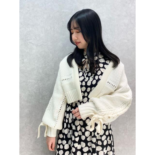 買取 格安 スナイデル snidel ドロストケーブルカーディガン