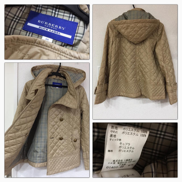 BURBERRY(バーバリー)の美品 バーバリー ブルーレーベル キルティング ジャケット コート レディースのジャケット/アウター(ブルゾン)の商品写真