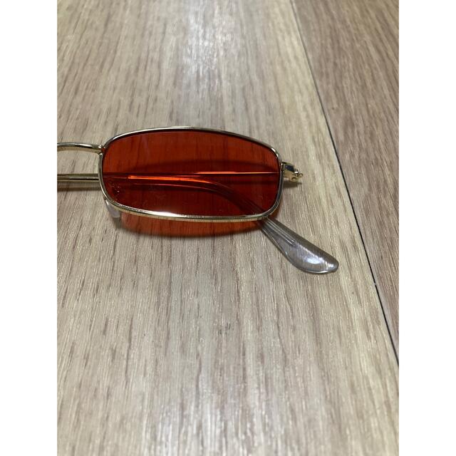 専用 vintage square orange sunglasses 5
