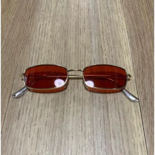 専用 vintage square orange sunglasses(サングラス/メガネ)