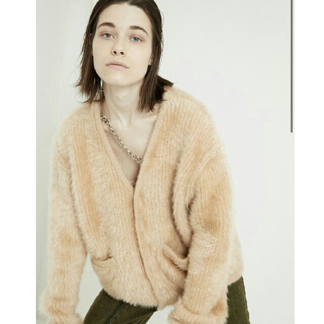 VIAVANDA BIG SHAGGY CARDIGAN - カーディガン