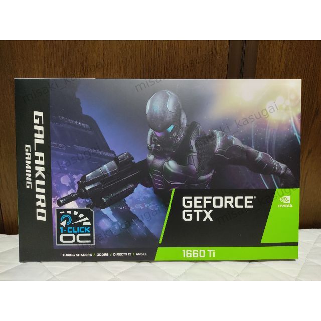 新品未開封 玄人志向 GALAKURO GeForce GTX 1660 Ti12Gbpsメモリバス